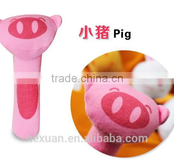Soft Baby Kid Toy Ring Bell BB Baby Plush Rattle Squeaker Early Educational Doll Rod 0M+ Cute Cartoon Animal Musical Plush Toy photo-6