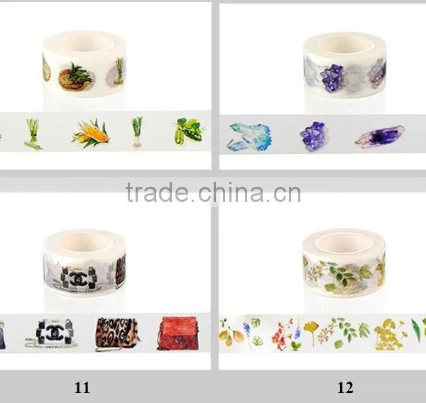 12 Patters Japan Washi Tape 2cm*10m Decorative Paper Tape photo-6