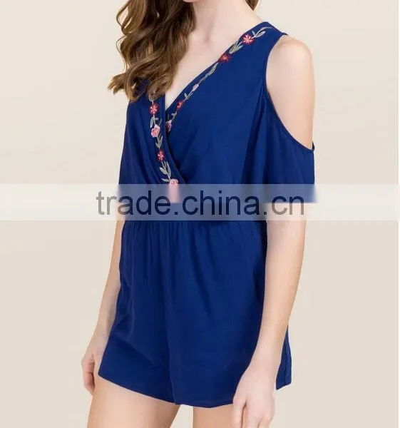 Sexy Plus Size Embroidered Club Rompers for Women photo-2