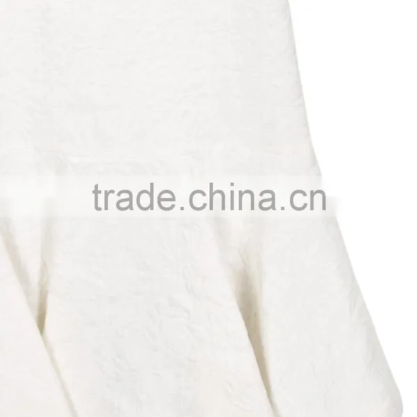 2017 New Model Wholesale Little Girl Flounced White Dresses Ruffled Skirt Boutique Clothing photo-3