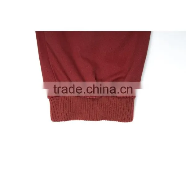 Factory Price 100% Cotton Twill Fabric Elastic Waist Mens Harem Pants With Exquisite Plastic Zipper photo-6