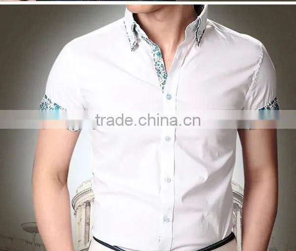 Cultivate One's Morality Type Youth Business Half Sleeve Shirts photo-5