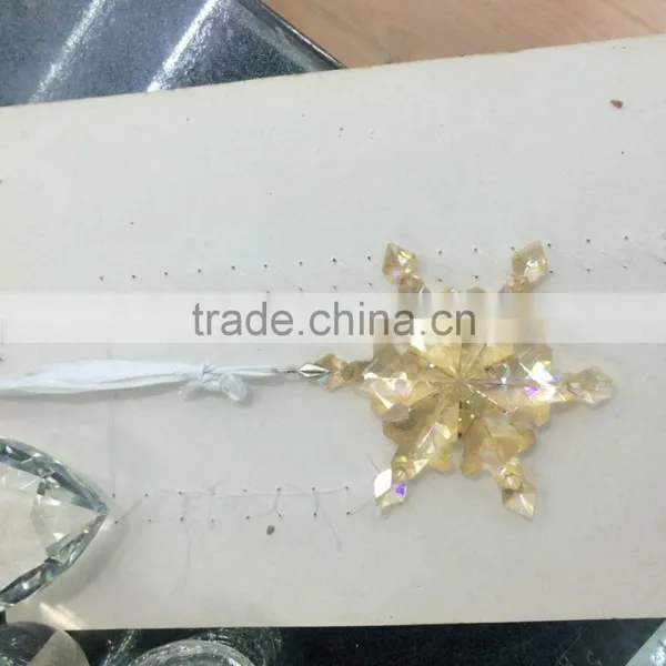 Crystal Snowflake Christmas Ornaments For Hanging Decoration photo-3