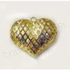 Heart Hollow Brass Pendant With Rhinestone Inside Wholesale From China Beads Factory photo-2