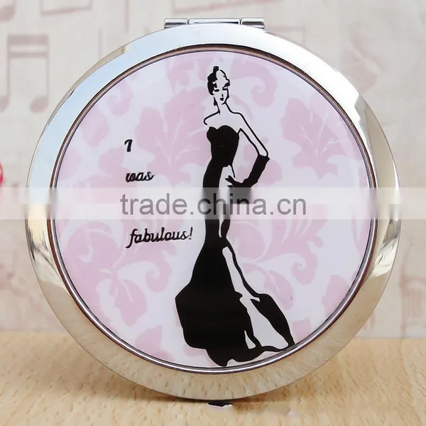 Double-sided Folding/Compact/Pocket/Make Up/Purse/Cosmetic Mirror photo-5