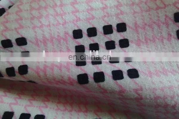 Shaoxing Winfar Fashionable Knitting Rayon Spandex Gird Print Lycra Fabric photo-6