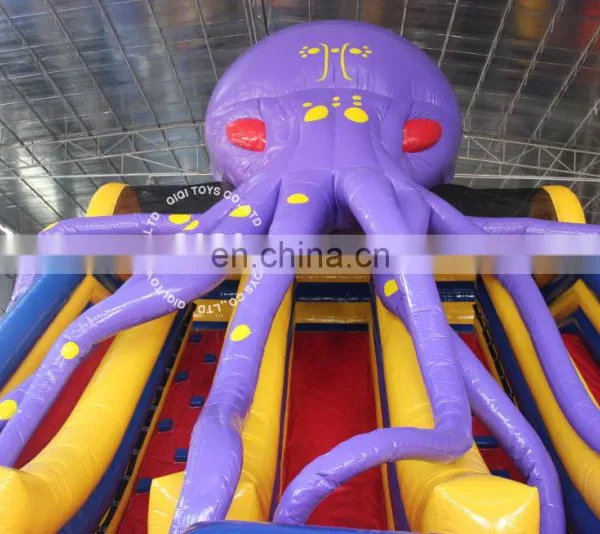 Kid Game Juegos Inflables Slide Giant Games 3 Slide With Octopus photo-2