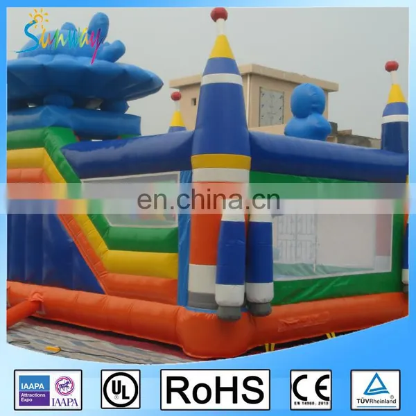 Inflatable Cute Sea World Inflatable Bouncers for Kids Play Cartoon Inflatable Bouncy Combo Slide photo-3