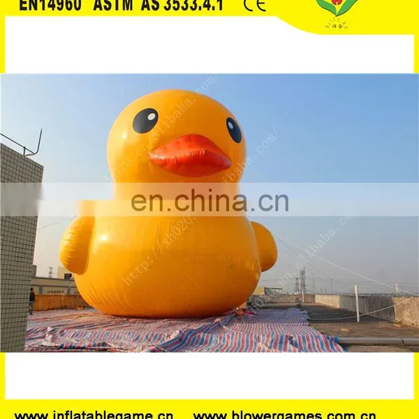 0.6mm PVC Giant Water Inflatable Duck Float Yellow in 46ft photo-2