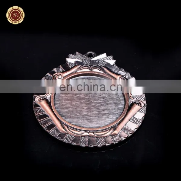 Wr China Supplier Metal Award Medal With Ribbon Bronze Plated Blank Medals Hot Sale