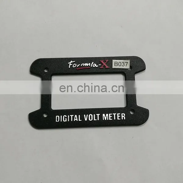 digital voltmeter metallic metal logo nameplates