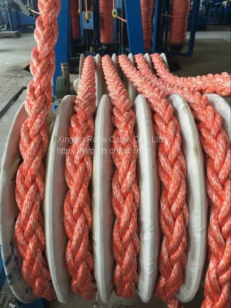 8 Strand Polypropylene Polyester Mixed Mooring Rope photo-2