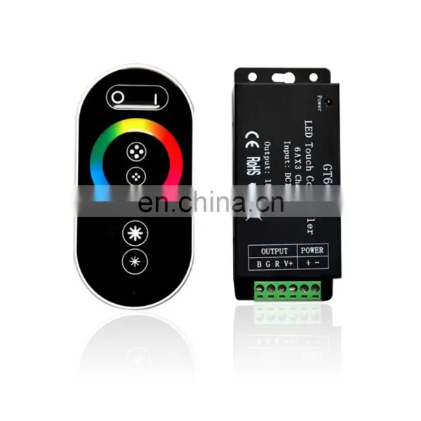 Беспроводной RF сенсорный панельный RGB LED-контроллер с пультом дистанционного управления на 8 кнопок для RGB LED-ленты 5050, DC12-24V photo-4
