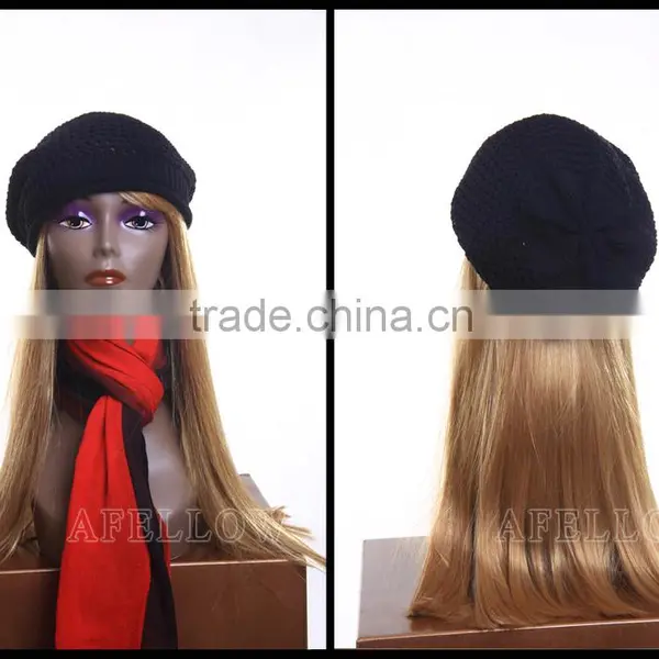 Realist Woman Mannequin Head Plastice Female Head for Display Wig H1040 photo-2