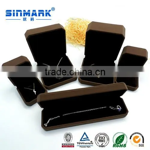 Luxury Velvet Jewelry Box for Ring, Custom Logo Printed Jewelry Gift Boxes Wholesale photo-2