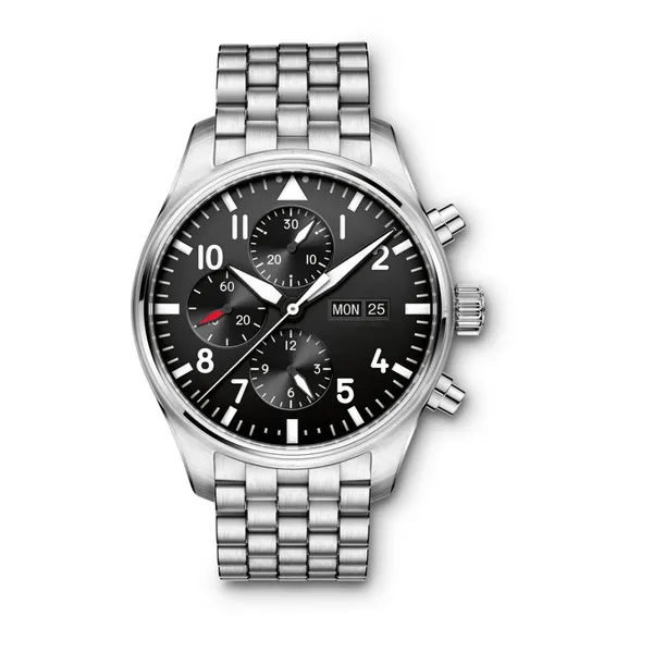 Stainless Steel Case Fashion Multi-function Watches Man Quartz Chronograph Watch photo-4