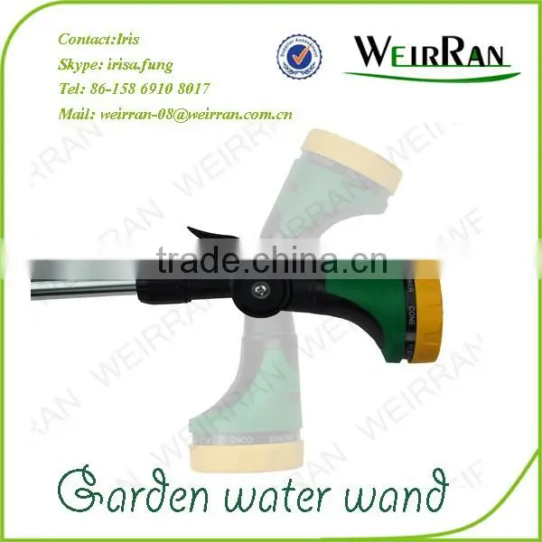 (84706) Garden Watering Tool Hose End Sprayer, 8 Patterns Aluminum TPR Covered 16'' Water Wand photo-3
