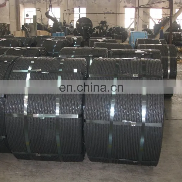 High Carbon 7 Wire 9 53mm Low Relaxation Post Tensioned Cable Pc Steel Strand photo-5