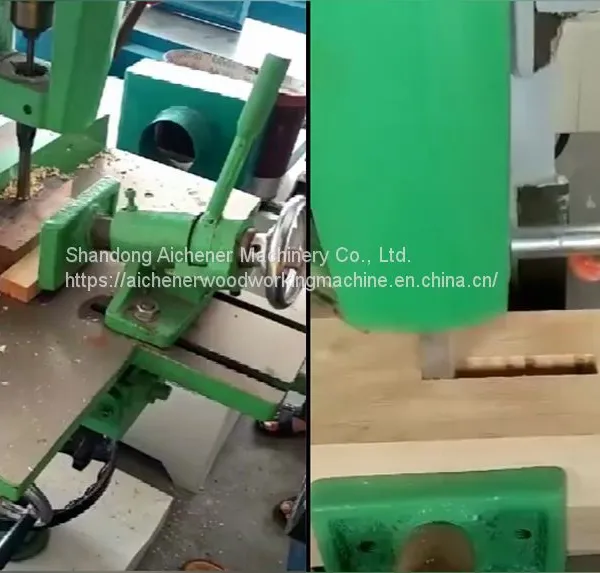 MZ1610 Woodworking Chain Mortiser Machine Square Hole Drilling Machine Chisel Mortising Machine photo-4