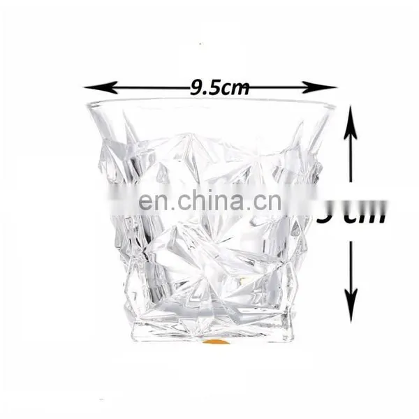 Best Quality Unique Shape Diamond Whiskey, Wine Glass photo-3