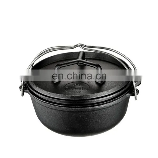Camping Outdoor Cast Iron Cooking Tripod For Camp Fire Dutch Oven Pot Pan Hold photo-4