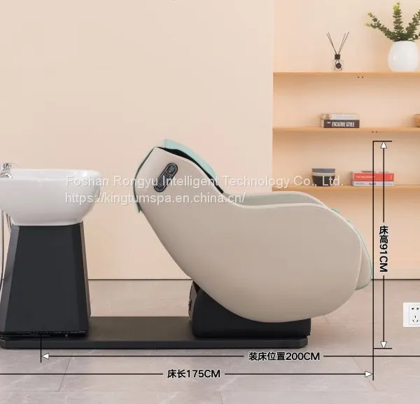 2023 New Fully Automatic Salon Furniture Shampoo Bed Equipment Electric Massage Shampoo Chair A11 photo-4