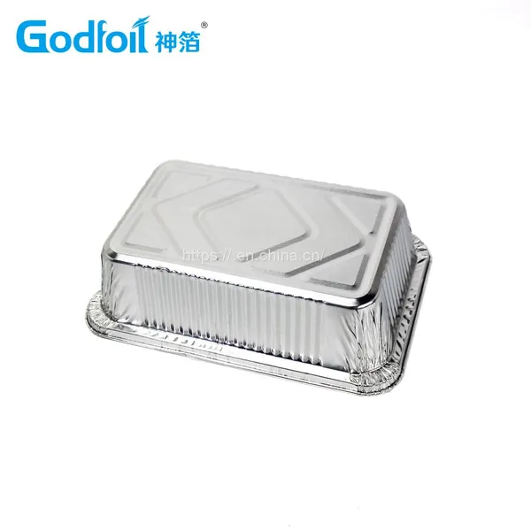 Rectanglar Aluminum Foil Container Wrinkle Wall Container photo-2