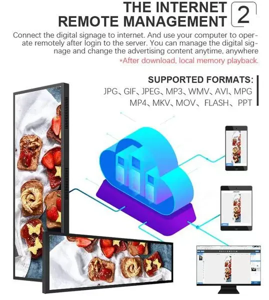 88 Inch Capacitive Touch Screen Long Strip Advertising Screen HD LCD Screen Touch Query Integrated Machine photo-3