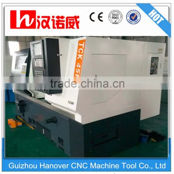 New Cnc Lathe Machine Metal Cutting Lathe for Sale TCK45H Heavy Duty Cnc Metal Processing Hobby Lathes Slant Bed 8'' Chuck photo-6