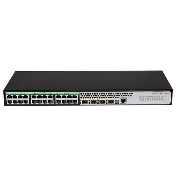 H3C S5130V2-28S-HPWR-LI Enterprise POE Switch - 24 Gigabit Ethernet + 4×1G/10G SFP+ Fiber Uplink Ports‌, Layer 2/3 Managed Switch