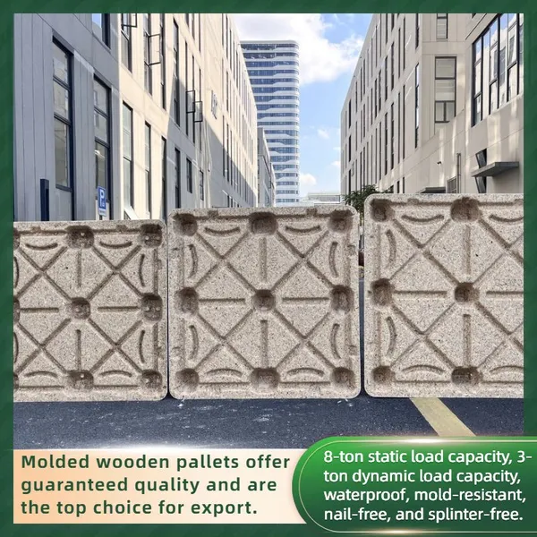 Export-Grade Molded Wood Pallet (Fumigation-Free) — ISPM 15 Certified — 4-Way Entry photo-2