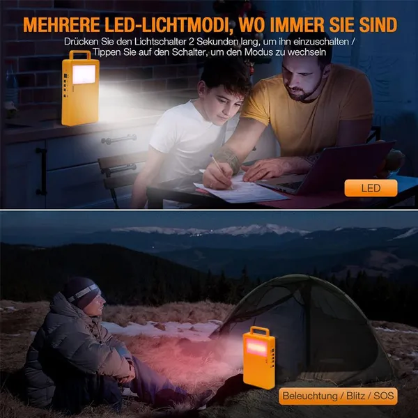 Energy Led Light With Solar Panel Solar Lamparas Solares Para Exterior Portable Solar Power System for Home Led Light With Solar Panel photo-3