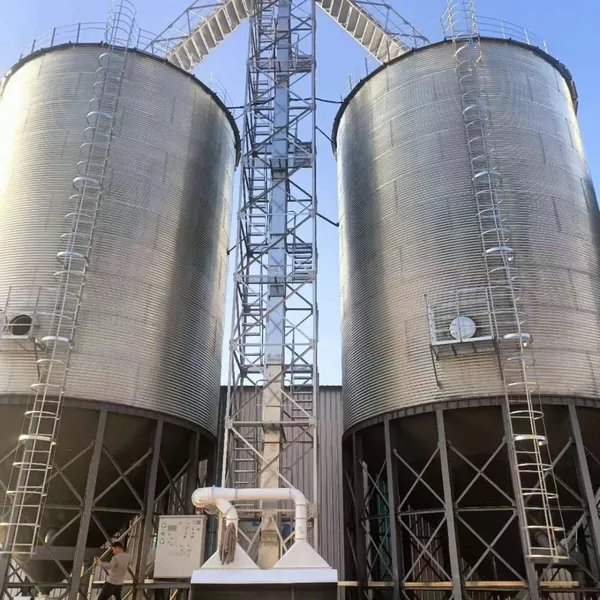 Hot-Dip Galvanized Hopper Bottom Grain Silo for Corn Wheat Rice Soybean Bulk Grain Storage System photo-3