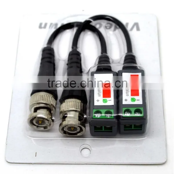 CCTV Camera Passive Video Balun BNC Connector Cat5 UTP Coax Cable