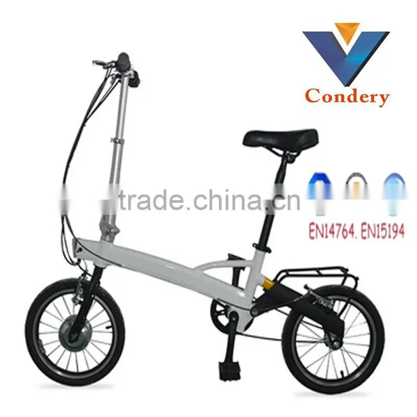 Newest 16 Inches Electric Folding Bicycle With Lithium Battery photo-2