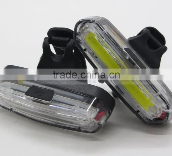 Blue Red LED Plastic Clip Collar 120LM Bicycle Front Light Warm Security Lamp photo-3