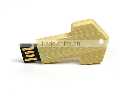 Hot Selling Bamboo Thin Thumb Drive 4GB Logo Printing photo-2