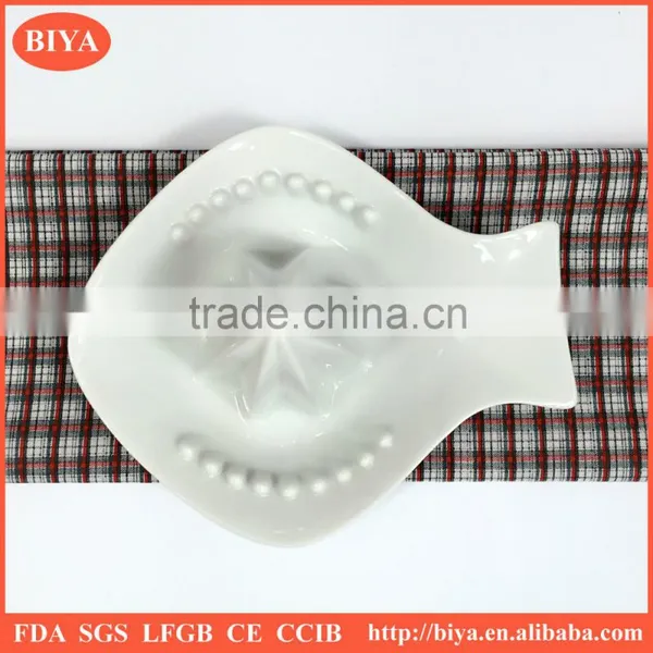 Ceramic Orange Juicer Machine, Porcelain Juice Lapping Cup, Grinding Plate, Ground Dish,fish Shape photo-2