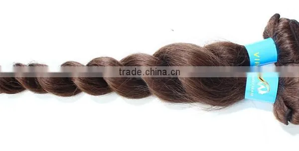 Loose Wave 28 Inch Virgin Remy Indian Hair Weft With Competitive Cost photo-2