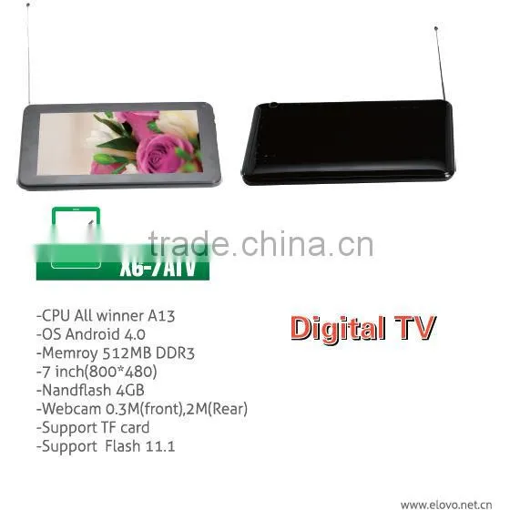 Digital TV Android 4.0 Tablet pc Google TV Dual Cameras