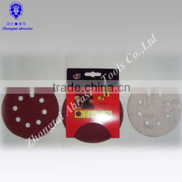 5" Round Sand Paper With 8 Holes photo-3