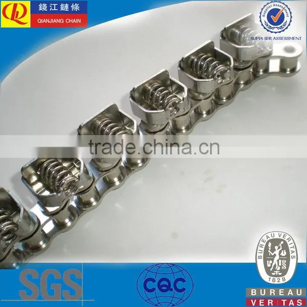08B-1stainless Steel Gripper Chain With Attachments (chrome Nickel)