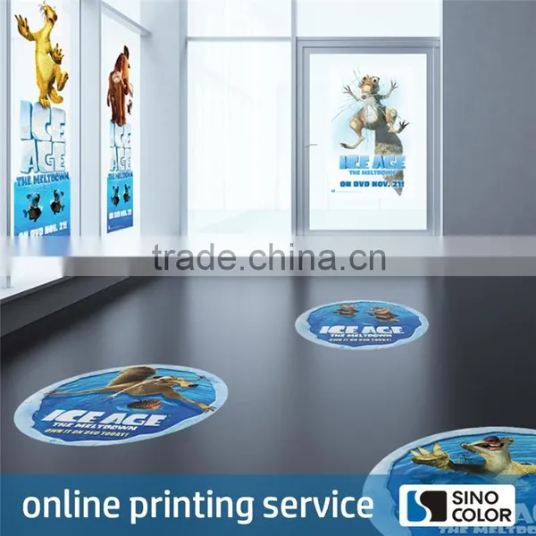 Custom Artwork Plastic Paper Film Removable Floor Decals