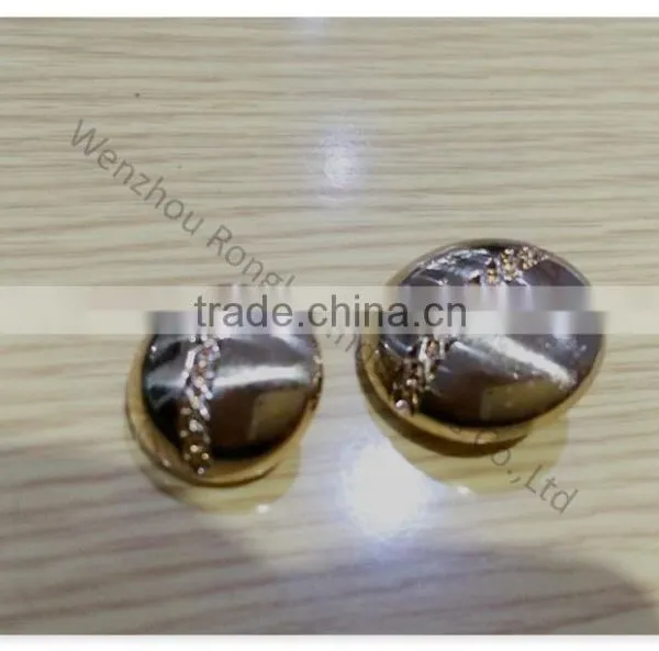High End Upscale Women's Coat Metal Hollow Button photo-4