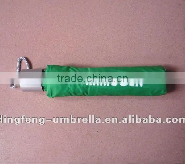 Hot Sale Aluminum Frame Green 3 Folding Light Umbrella Made in China photo-4