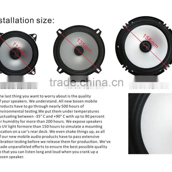 4"inch Full Range Frequency Car Speaker EBL- 1401D2 More Sensity photo-6