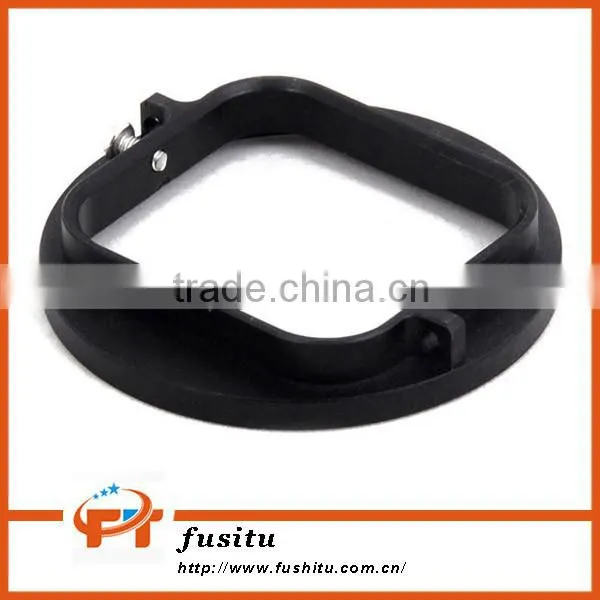 Shackle Black 58mm Aluminum Alloy UV Lens Filter Ring Adapter For GoPro Hero 3/3+ photo-3
