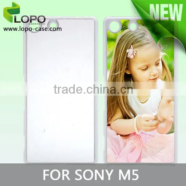 Sublimation Press 2D Transparent pc Mobile Phone Cover for Sony M5 photo-2