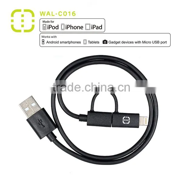 Save 20% Walnut 2 in 1 Charge and Sync Cable With High Quality