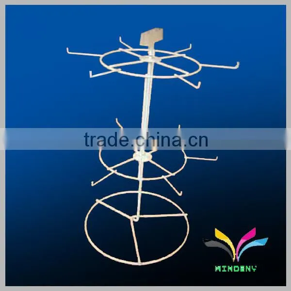 China Manufacturer Sturdy Flooring Detachable Wire Retail Rotating Display Rack photo-5